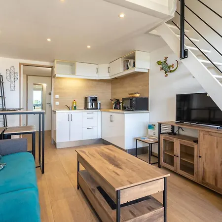 公寓 Duplex Vue Terrasse & Parking 邦多勒